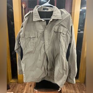 Men's Mocean Khaki Lightweight Shirt Jacket
